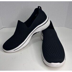 Skechers Go Walk Arch Fit Air Cooled Athletic Sneaker, Women's Size 9.5 Black